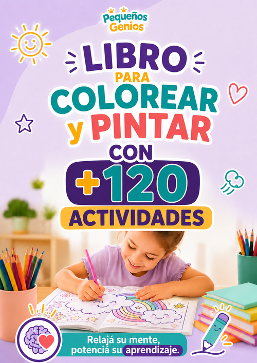 Libro para colorear y pintar con +120 actividades